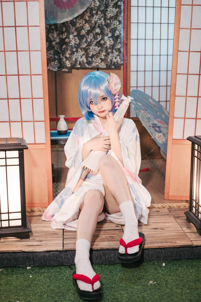 神沢永莉《蕾姆和风》主题写真：47张全套美图