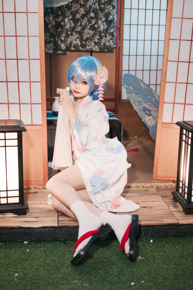 神沢永莉《蕾姆和风》主题写真：47张全套美图