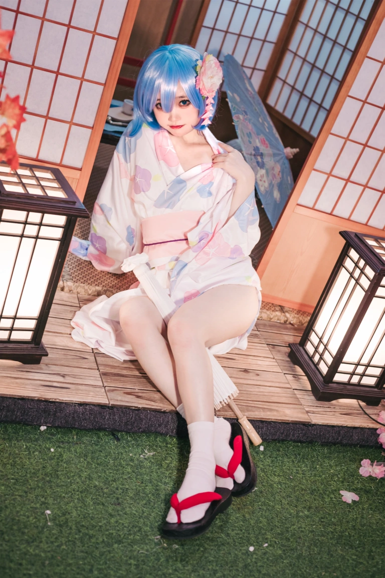神沢永莉《蕾姆和风》主题写真：47张全套美图