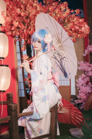 神沢永莉《蕾姆和风》主题写真：47张全套美图