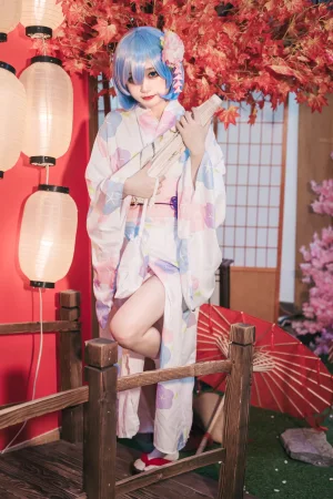 神沢永莉《蕾姆和风》主题写真：47张全套美图