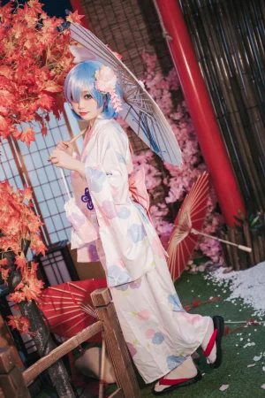 神沢永莉《蕾姆和风》主题写真：47张全套美图