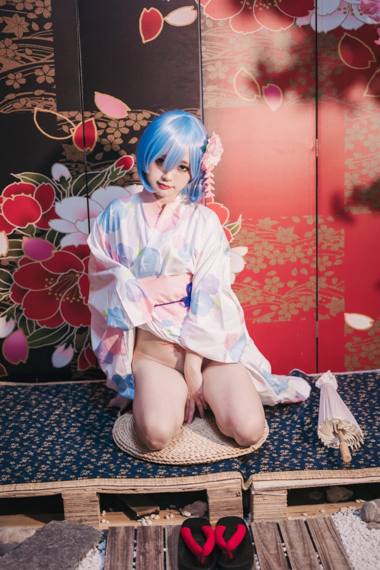 神沢永莉《蕾姆和风》主题写真：47张全套美图