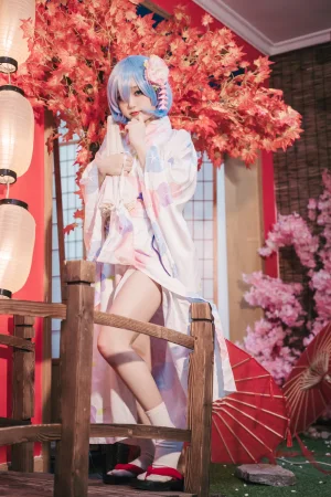 神沢永莉《蕾姆和风》主题写真：47张全套美图
