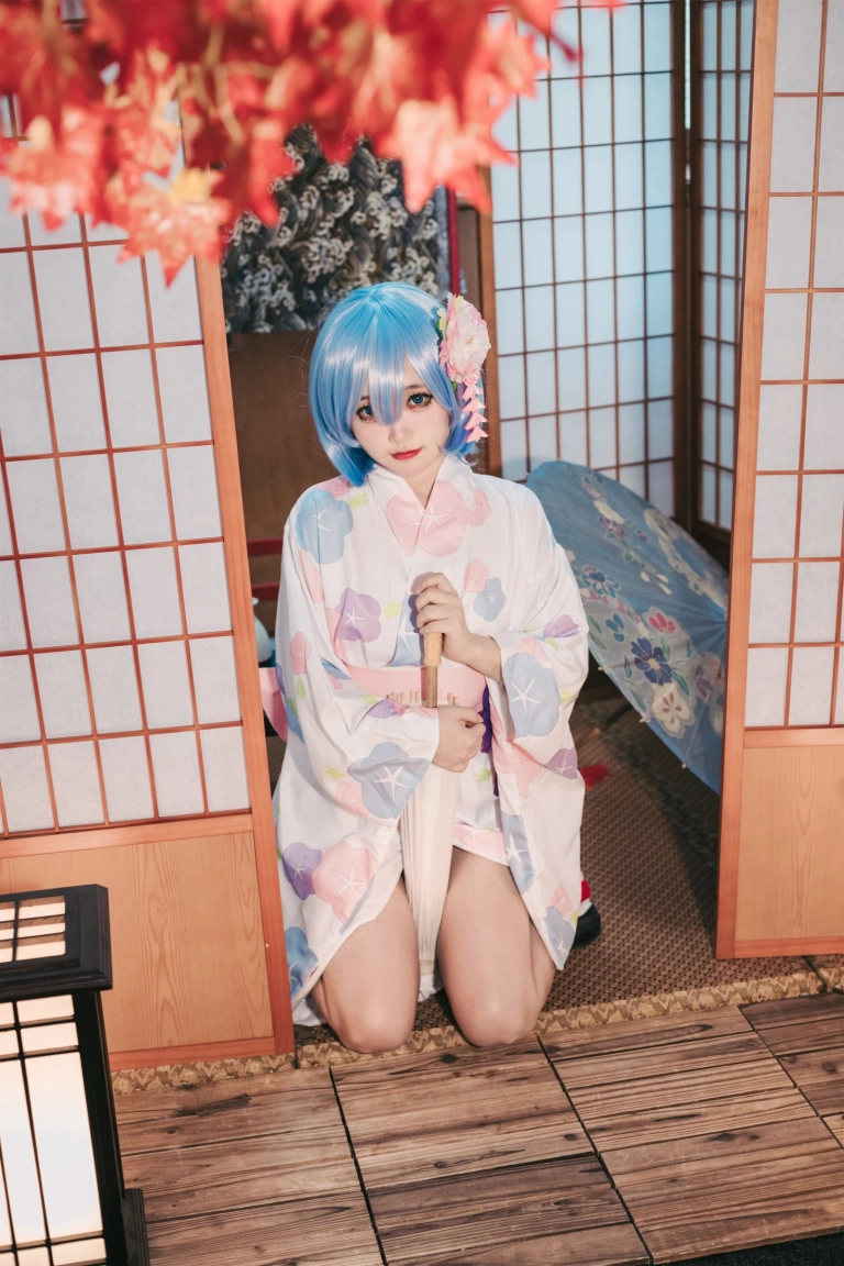 神沢永莉《蕾姆和风》主题写真：47张全套美图