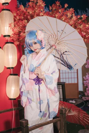 神沢永莉《蕾姆和风》主题写真：47张全套美图