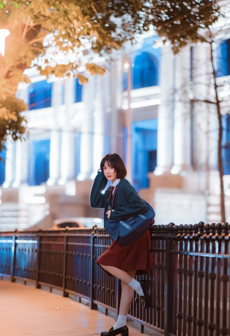 阿包也是兔娘《JK日常》主题写真：15张全套美图