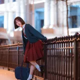 阿包也是兔娘《JK日常》主题写真：15张全套美图