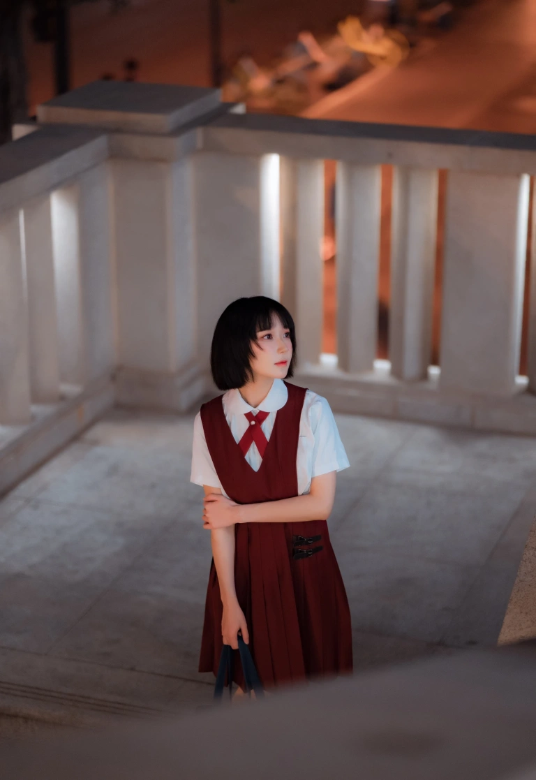 阿包也是兔娘《JK日常》主题写真：15张全套美图