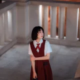 阿包也是兔娘《JK日常》主题写真：15张全套美图