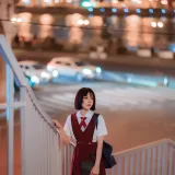 阿包也是兔娘《JK日常》主题写真：15张全套美图