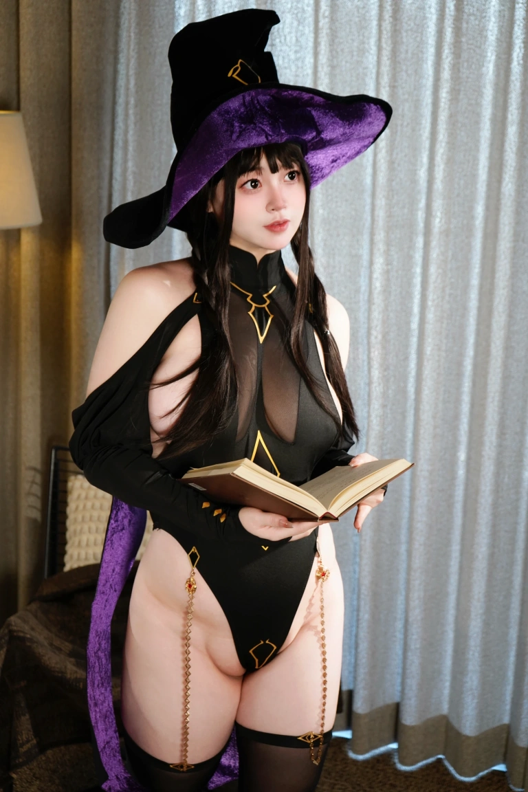 一只毛毛帽《毛毛帽 NO.009 – 魔女之夜》主题写真：105张全套美图，含2个视频