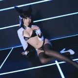 面饼仙儿《爱宕赛车娘》主题写真：17张全套美图