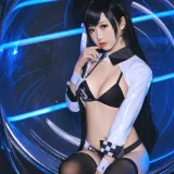 面饼仙儿《爱宕赛车娘》主题写真：17张全套美图