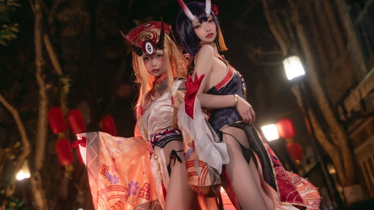 可可老师《酒吞&茨木》主题写真：18张全套美图