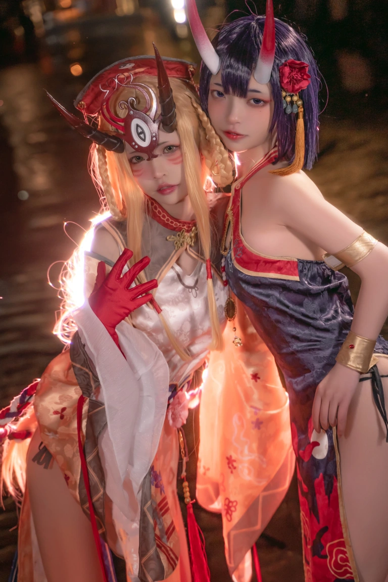 可可老师《酒吞&茨木》主题写真：18张全套美图