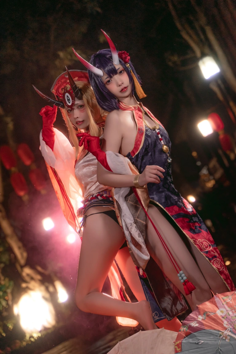可可老师《酒吞&茨木》主题写真：18张全套美图