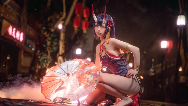 可可老师《酒吞&茨木》主题写真：18张全套美图