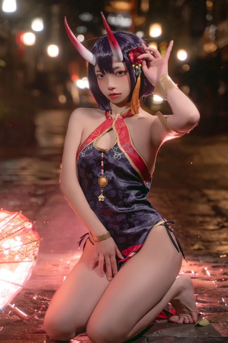 可可老师《酒吞&茨木》主题写真：18张全套美图