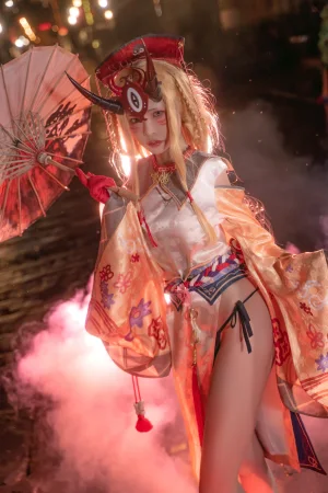 可可老师《酒吞&茨木》主题写真：18张全套美图