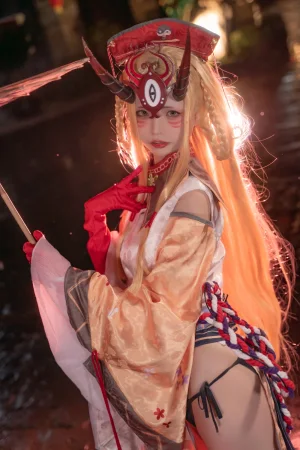 可可老师《酒吞&茨木》主题写真：18张全套美图