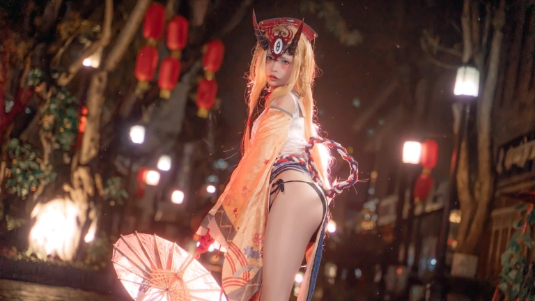 可可老师《酒吞&茨木》主题写真：18张全套美图