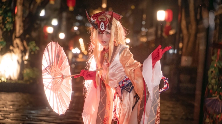 可可老师《酒吞&茨木》主题写真：18张全套美图
