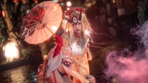 可可老师《酒吞&茨木》主题写真：18张全套美图