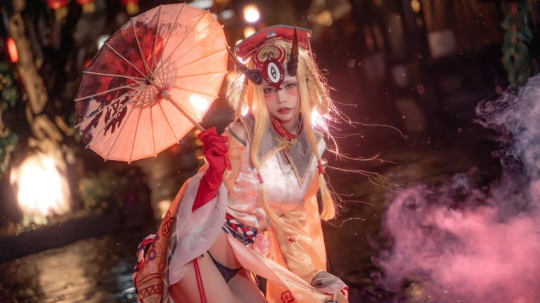 可可老师《酒吞&茨木》主题写真：18张全套美图