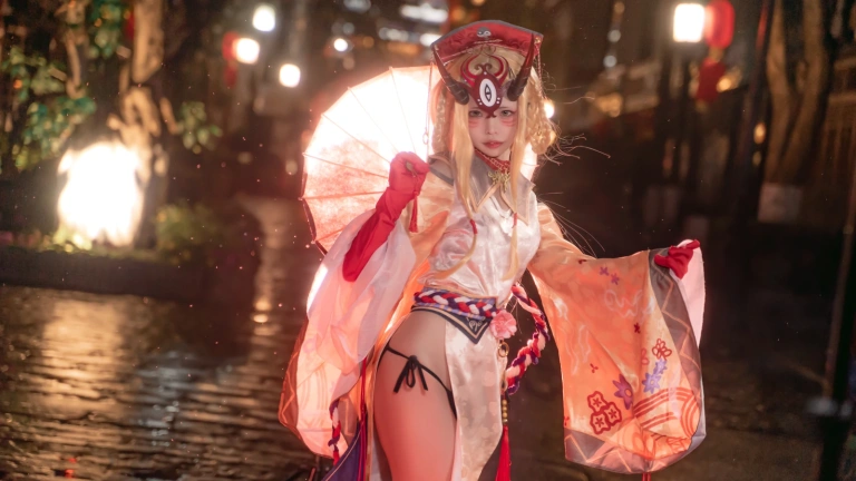 可可老师《酒吞&茨木》主题写真：18张全套美图