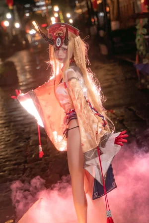 可可老师《酒吞&茨木》主题写真：18张全套美图