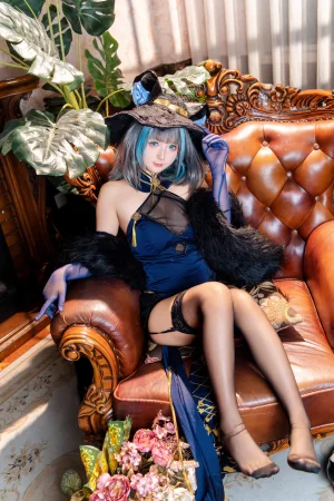 喜欢爱理吗《碧蓝航线 柴郡旗袍》主题写真：36张全套美图
