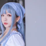 日奈娇(椎名莜)《蓝色女仆》主题写真：46张全套美图