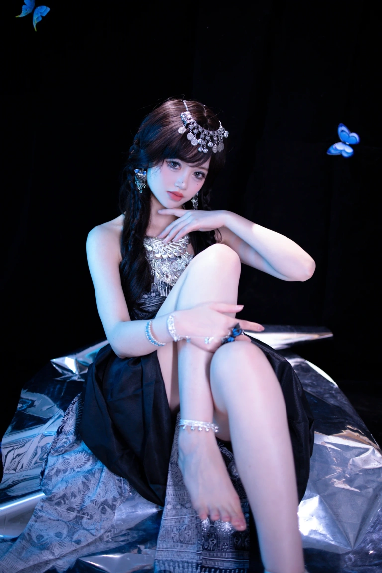 星黛鹿鹿《苗疆蓝蝶》主题写真：52张全套美图