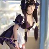 是三不是世《原神莫娜女仆》主题写真：55张全套美图