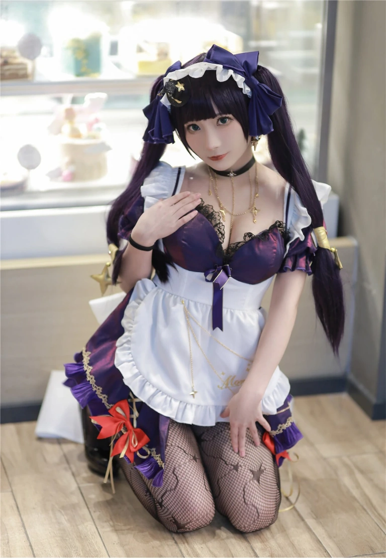 是三不是世《原神莫娜女仆》主题写真：55张全套美图