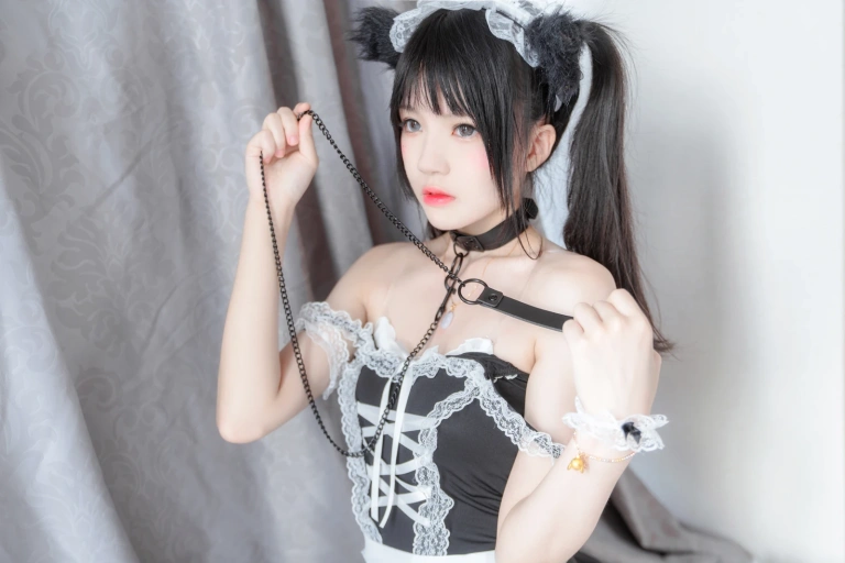 桜桃喵《黑猫妹抖》主题写真：79张全套美图