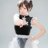花铃《高叉小熊猫女仆》主题写真：85张全套美图