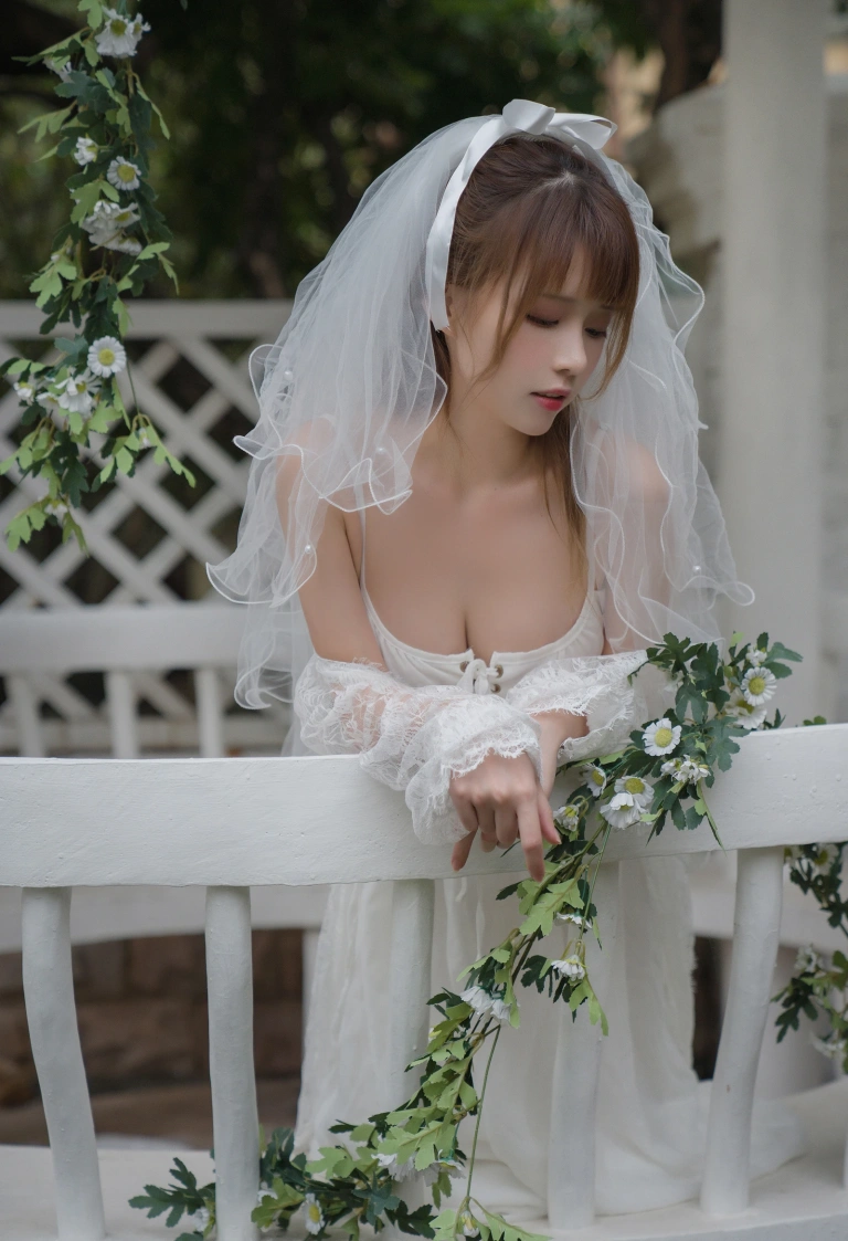 凛子酱《婚纱》主题写真：9张全套美图
