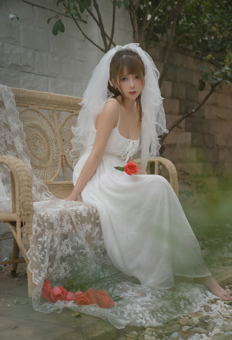凛子酱《婚纱》主题写真：9张全套美图