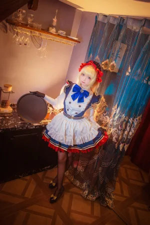 小野寺地瓜《术呆女仆》主题写真：12张全套美图