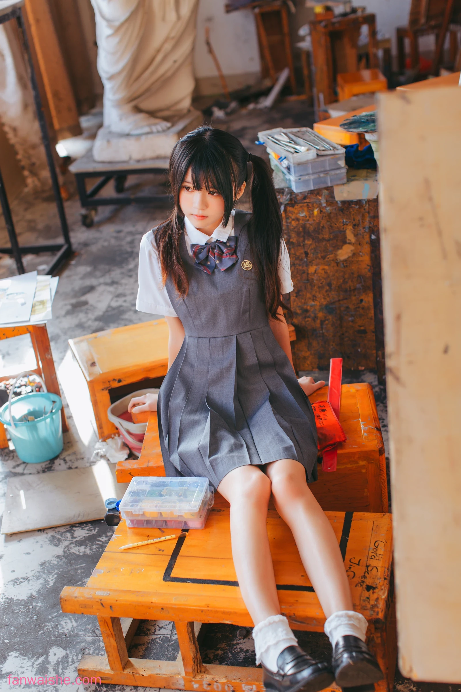 桜桃喵 桜桃喵 NO.010 - 画室少女