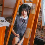 桜桃喵《画室少女》主题写真：17张全套美图
