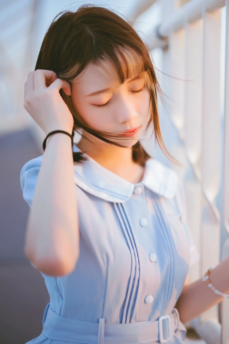 清青琴玖《微风晚霞》主题写真：29张全套美图