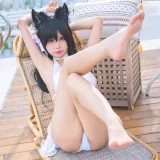 三無人型《碧蓝航线 爱宕泳装》主题写真：30张全套美图