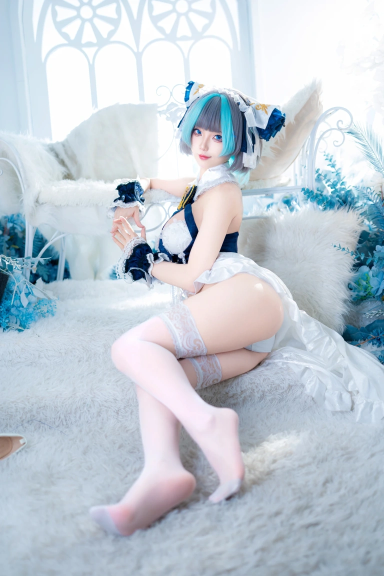 狐玖玖《柴郡睡衣》主题写真：32张全套美图