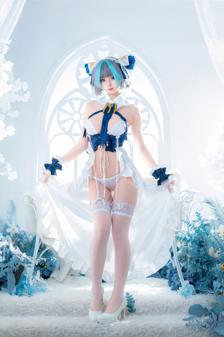 狐玖玖《柴郡睡衣》主题写真：32张全套美图