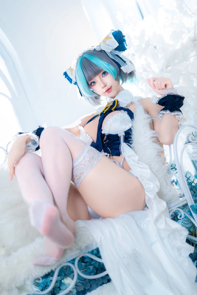 狐玖玖《柴郡睡衣》主题写真：32张全套美图