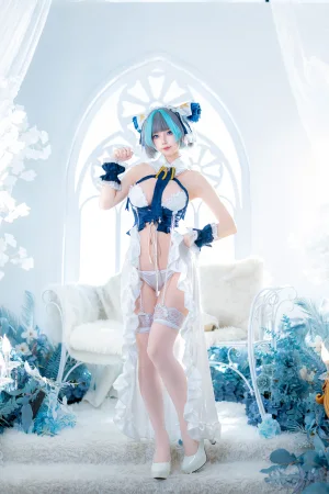 狐玖玖《柴郡睡衣》主题写真：32张全套美图