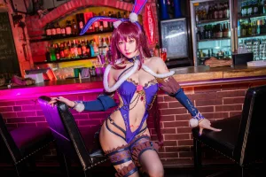 阿包也是兔娘《斯卡哈兔女郎》主题写真：32张全套美图